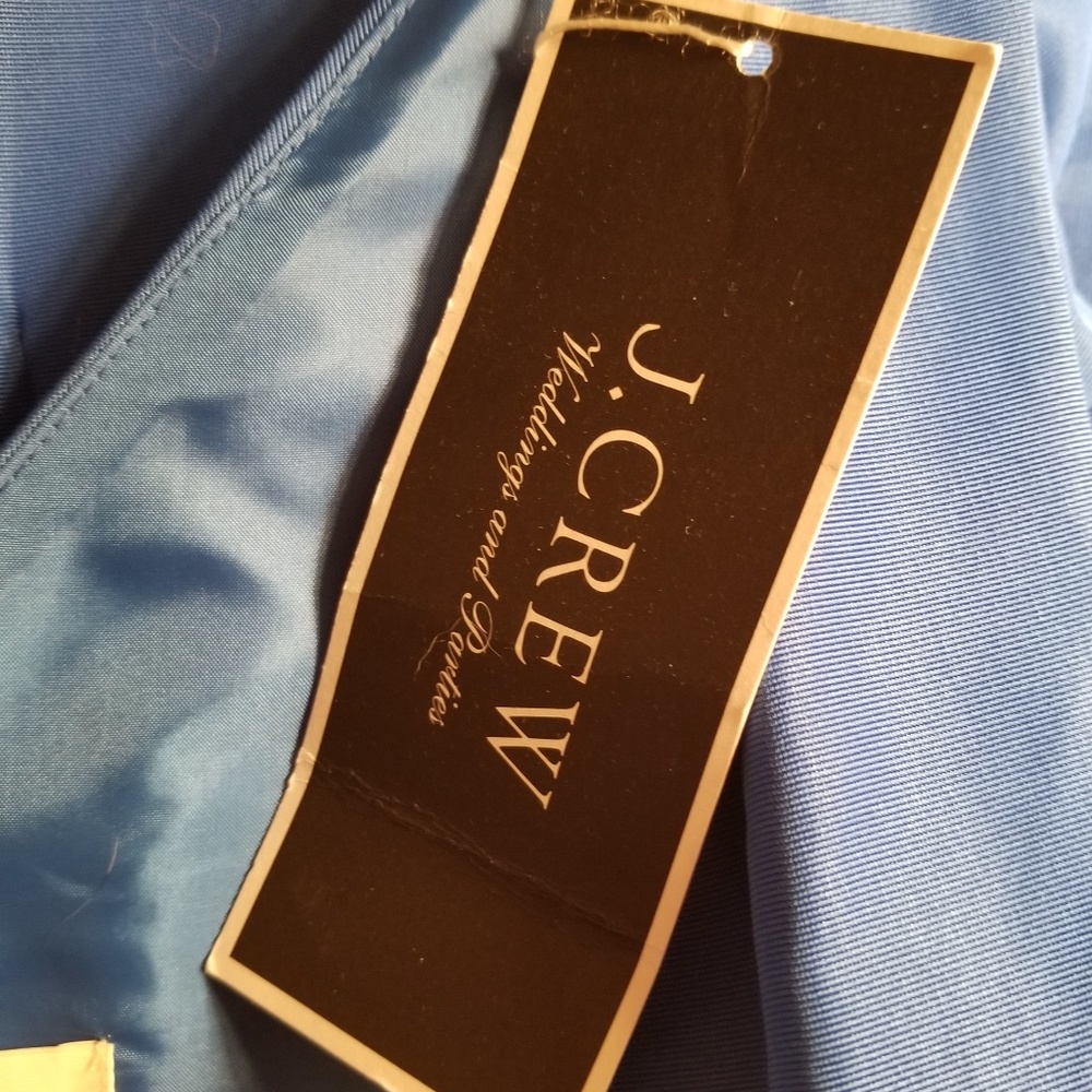 J. Crew Kami Dress in Blue Classic Faille - Picture 3 of 5